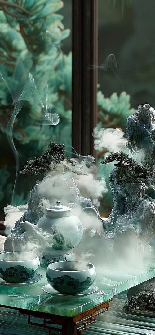 茶韵杯壁，山水画般的留痕之美